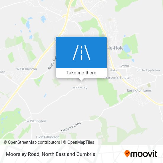 Moorsley Road map