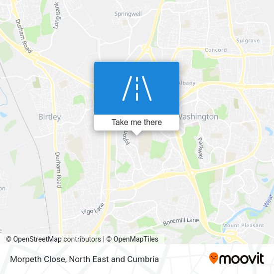 Morpeth Close map