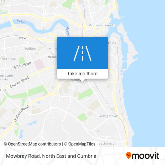 Mowbray Road map
