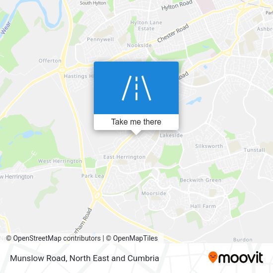Munslow Road map