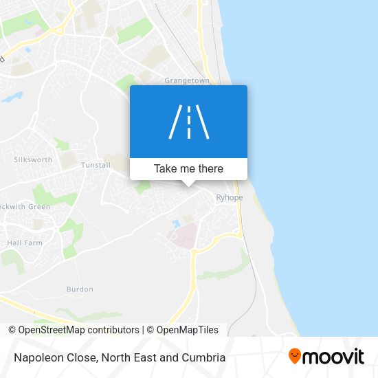Napoleon Close map