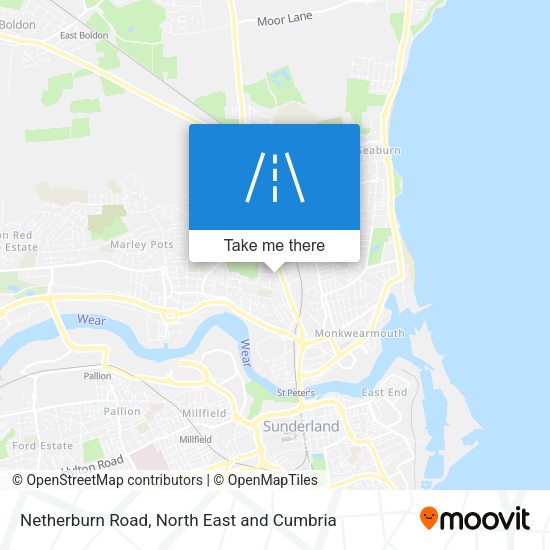 Netherburn Road map