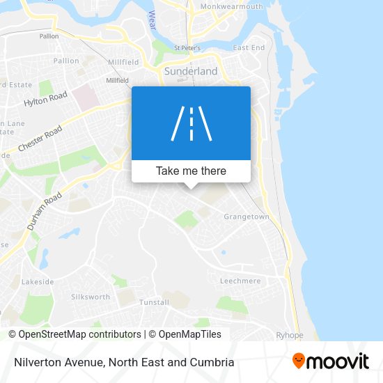 Nilverton Avenue map