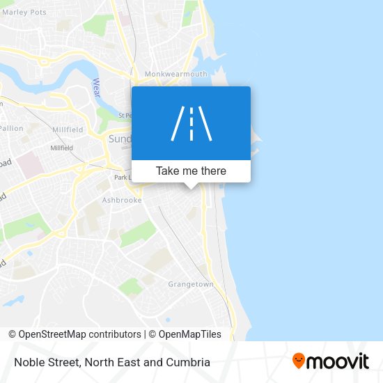 Noble Street map