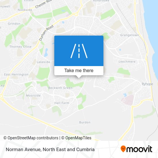 Norman Avenue map