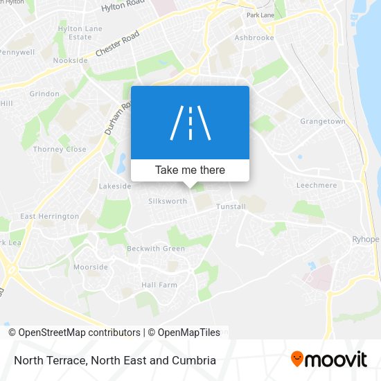 North Terrace map