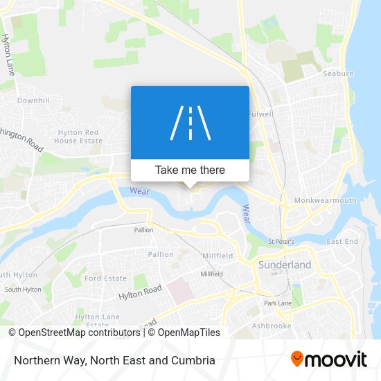 Northern Way map