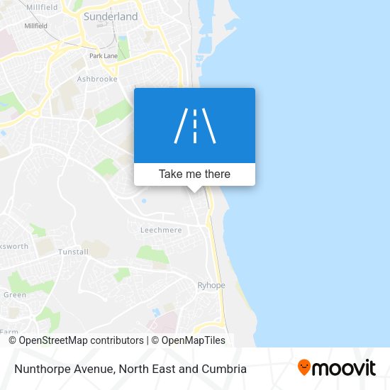 Nunthorpe Avenue map
