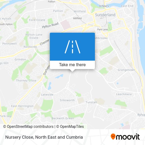 Nursery Close map