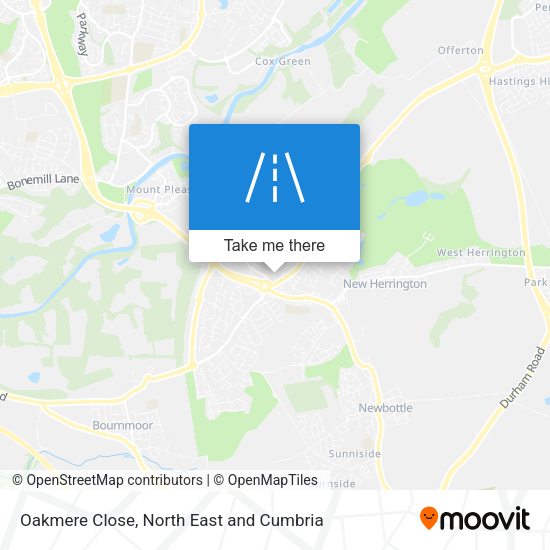 Oakmere Close map
