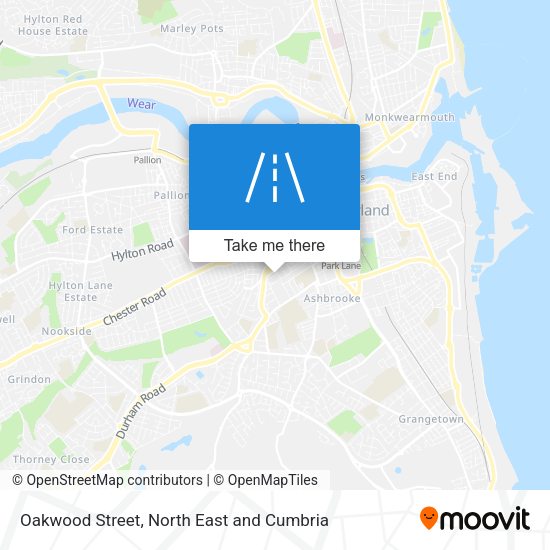 Oakwood Street map