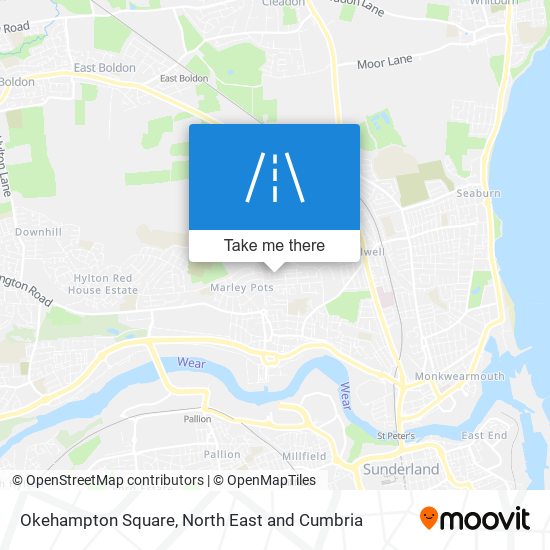 Okehampton Square map