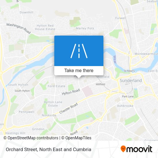 Orchard Street map