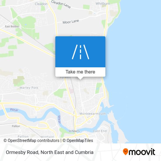 Ormesby Road map