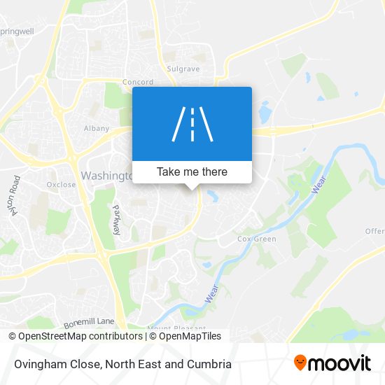 Ovingham Close map