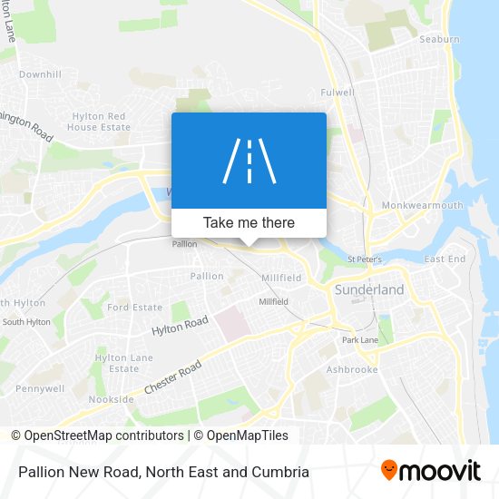 Pallion New Road map