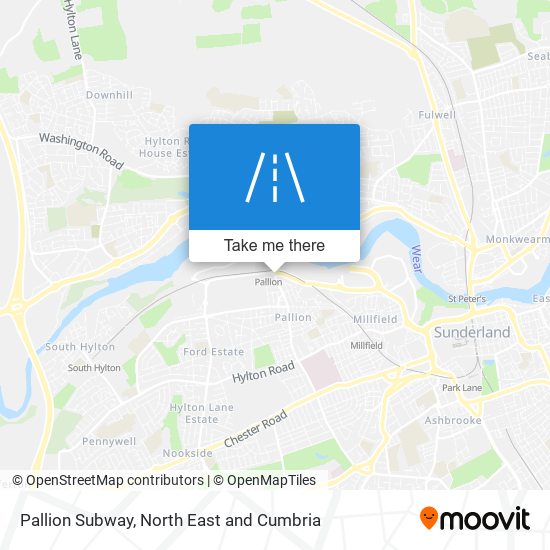 Pallion Subway map