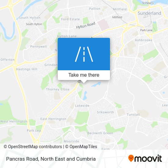 Pancras Road map