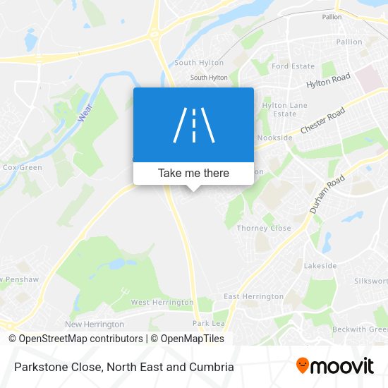 Parkstone Close map