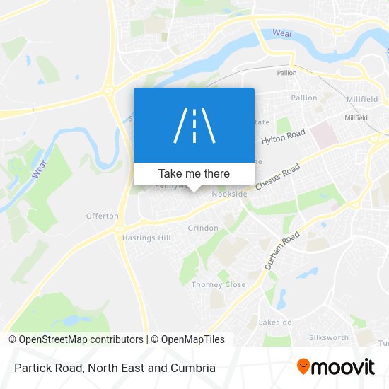 Partick Road map