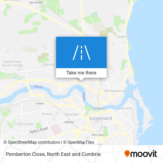 Pemberton Close map