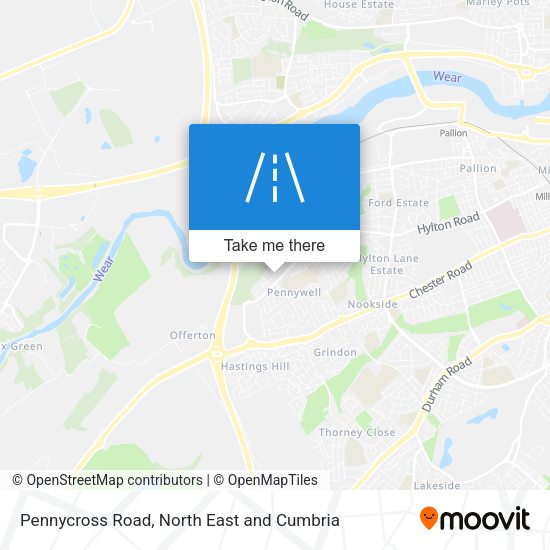 Pennycross Road map