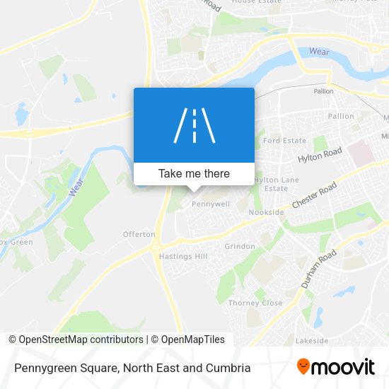 Pennygreen Square map