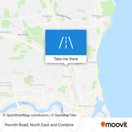 Penrith Road map