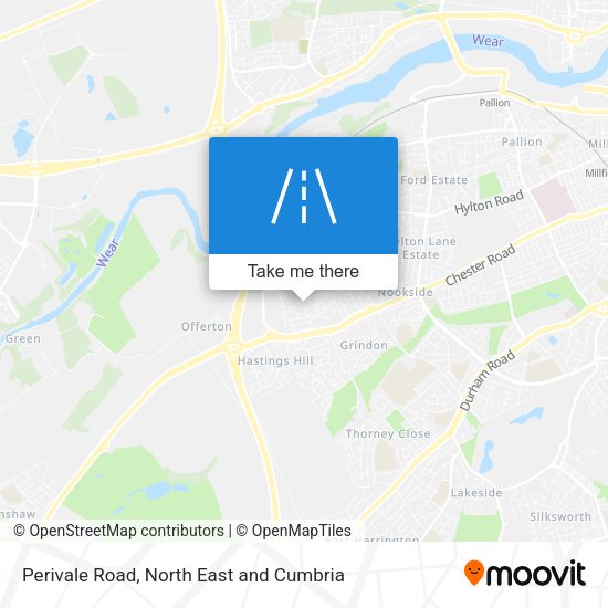 Perivale Road map