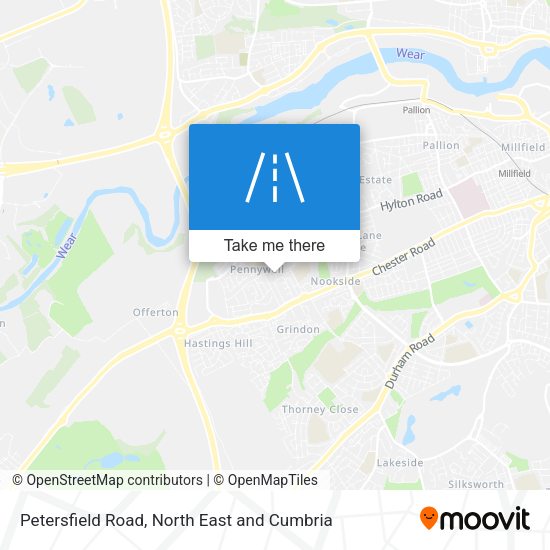 Petersfield Road map