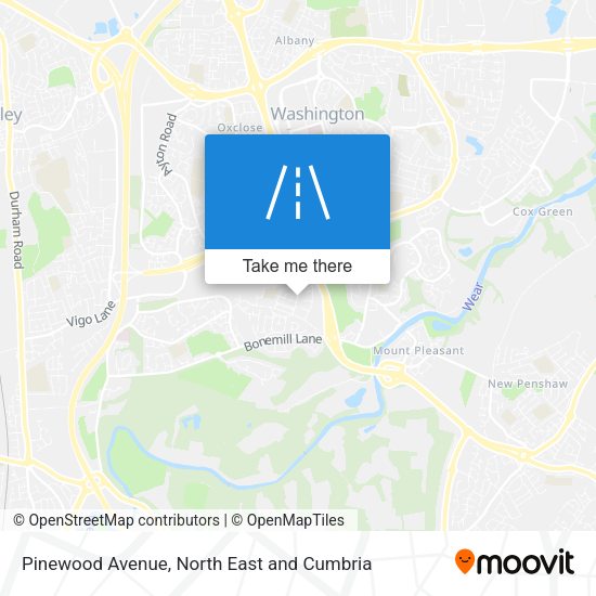 Pinewood Avenue map