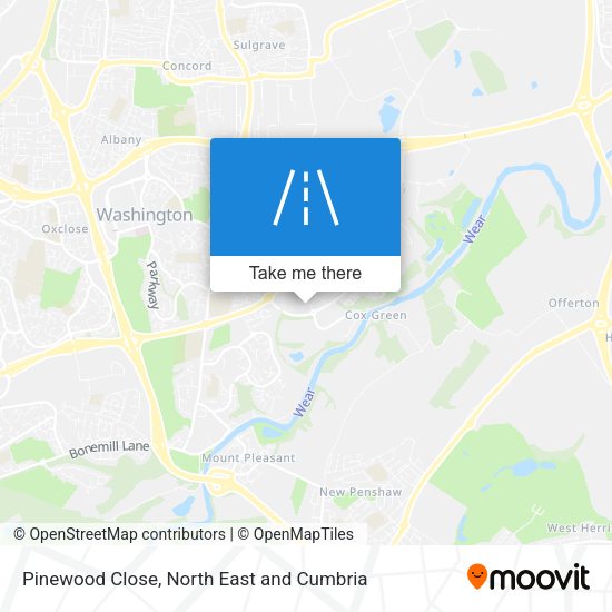 Pinewood Close map