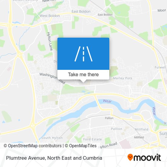 Plumtree Avenue map