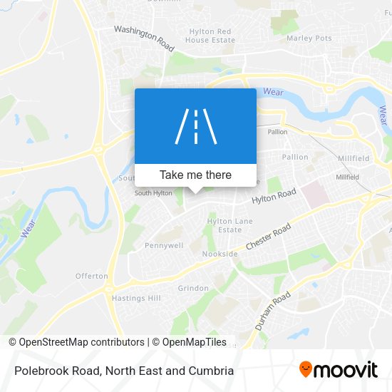 Polebrook Road map