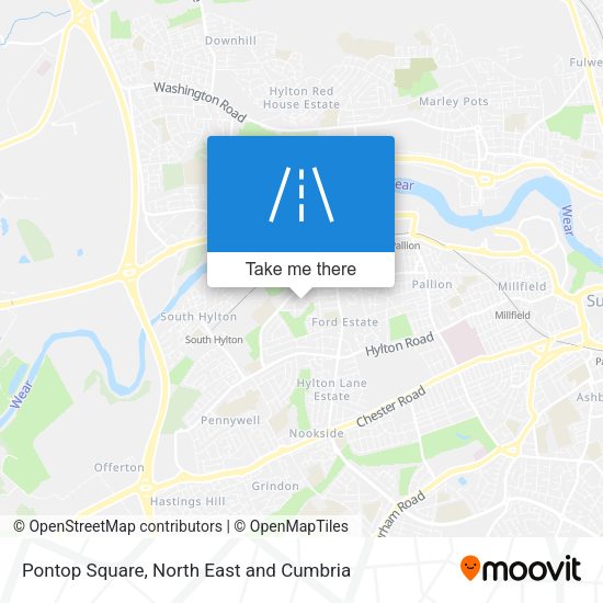 Pontop Square map