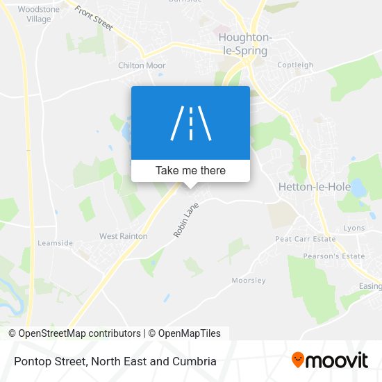 Pontop Street map