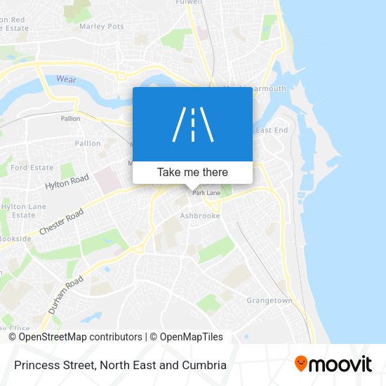 Princess Street map