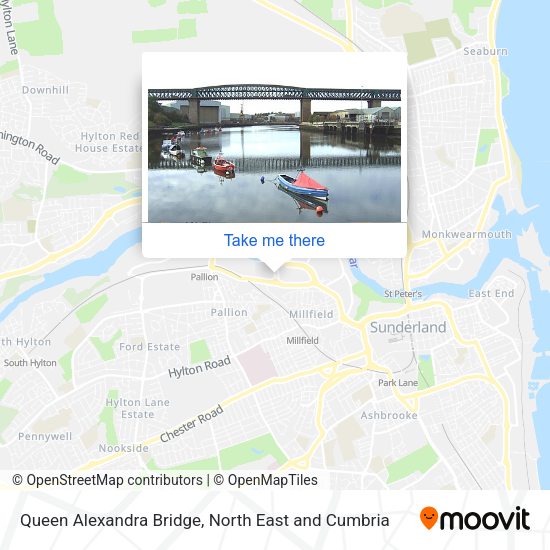 Queen Alexandra Bridge map