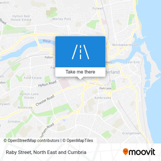 Raby Street map