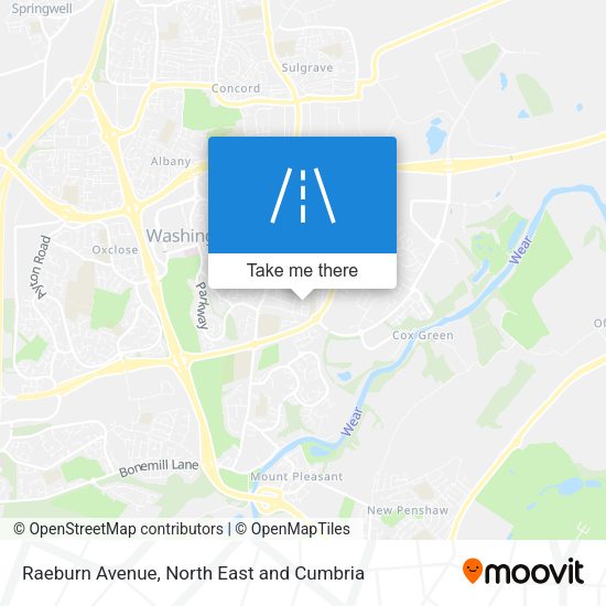 Raeburn Avenue map