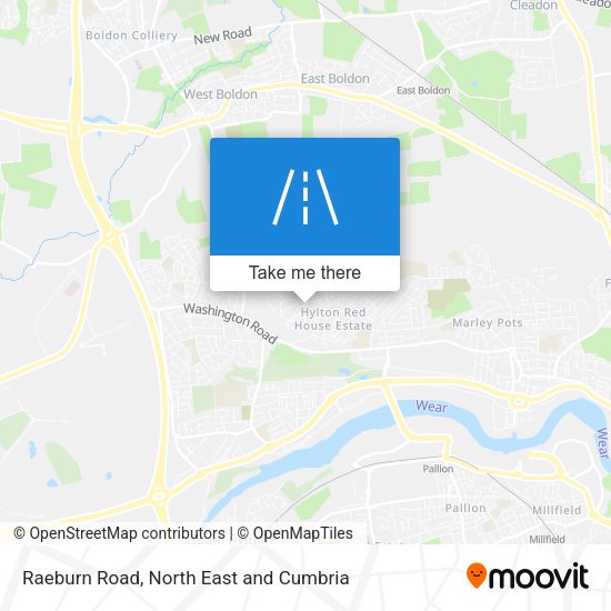 Raeburn Road map