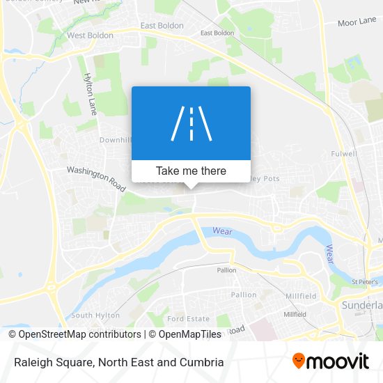 Raleigh Square map