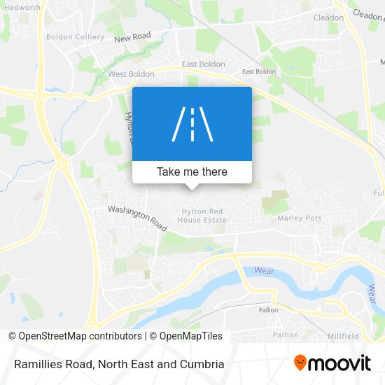 Ramillies Road map