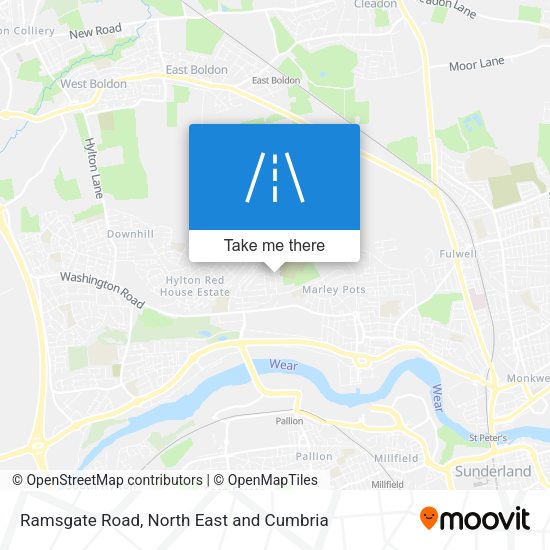 Ramsgate Road map