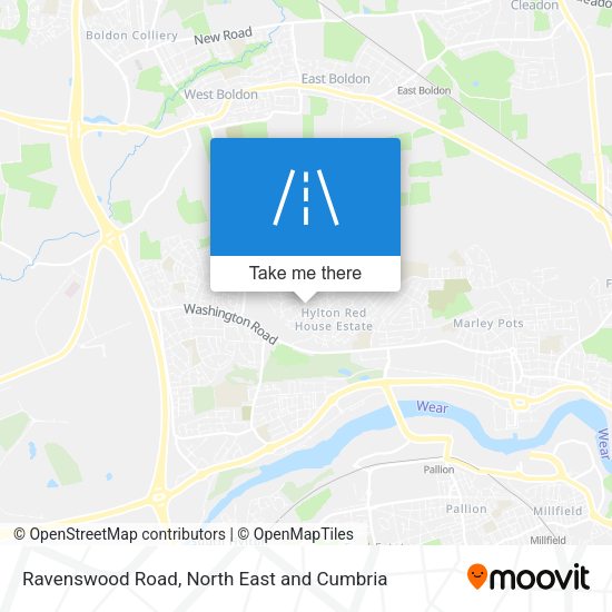Ravenswood Road map