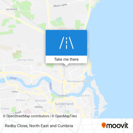 Redby Close map
