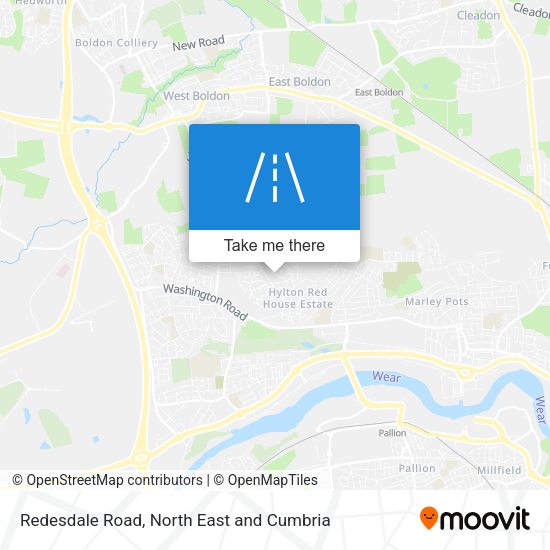 Redesdale Road map