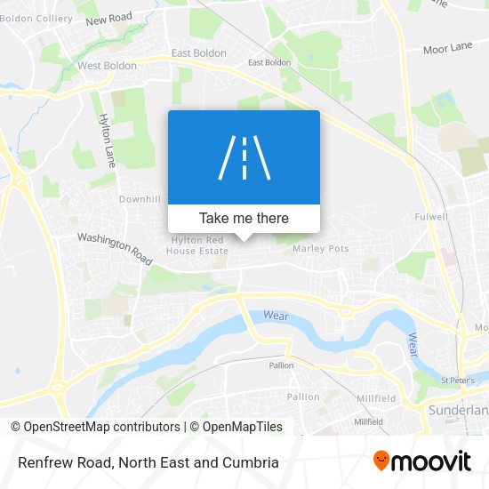 Renfrew Road map