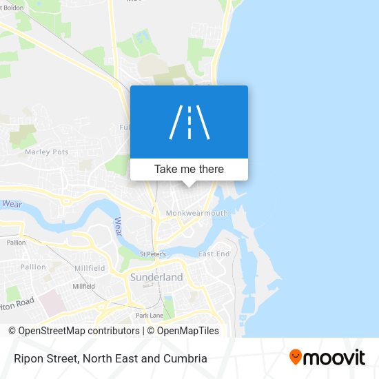 Ripon Street map