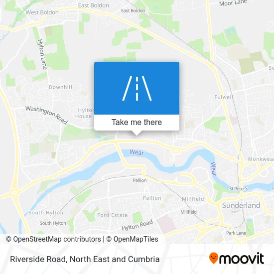 Riverside Road map